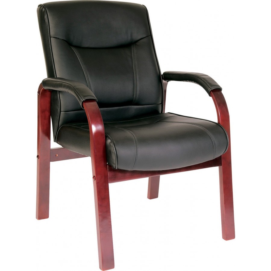 Kingston Mahogany Wood Visitor Chair